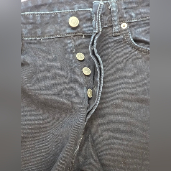 ZARA mens Straight Leg, High Waist, Dark Wash Jeans 34 - Picture 6 of 12
